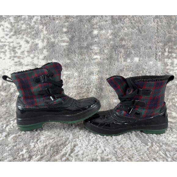 Sorel Sz 6 Waterproof Plaid Warm Lined Tivoli Winter Snow Boots Laced - Picture 7 of 11